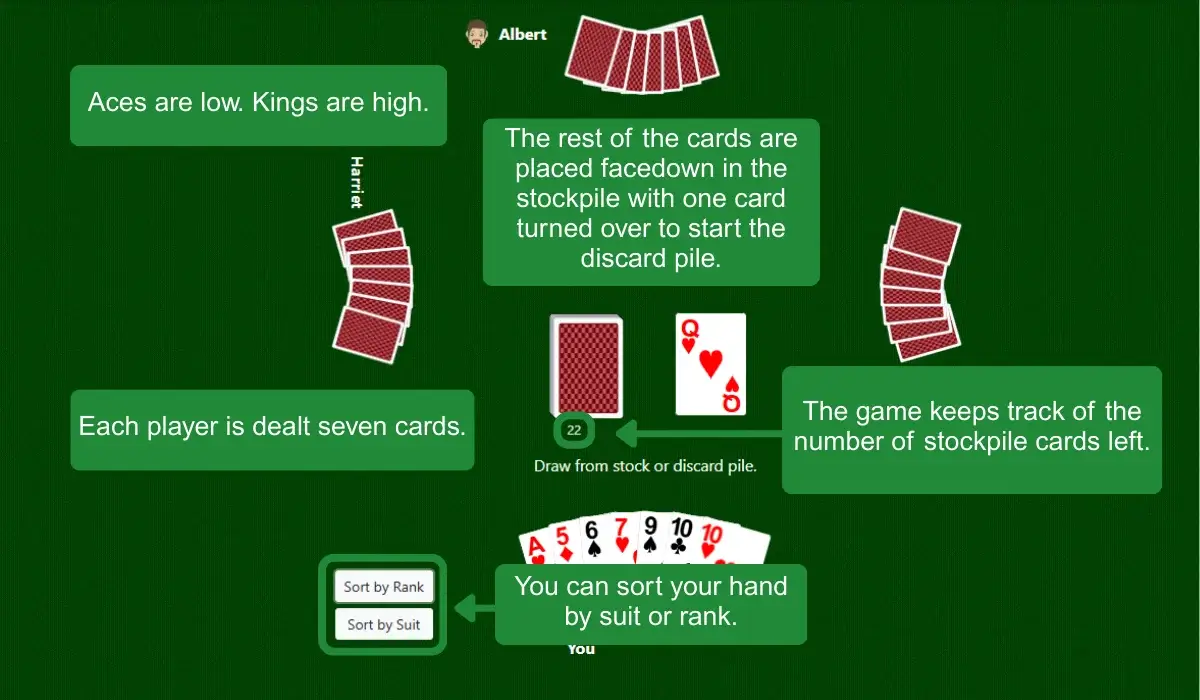 Rummy setup